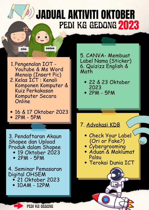 JADUAL AKTIVITI OKT 2023