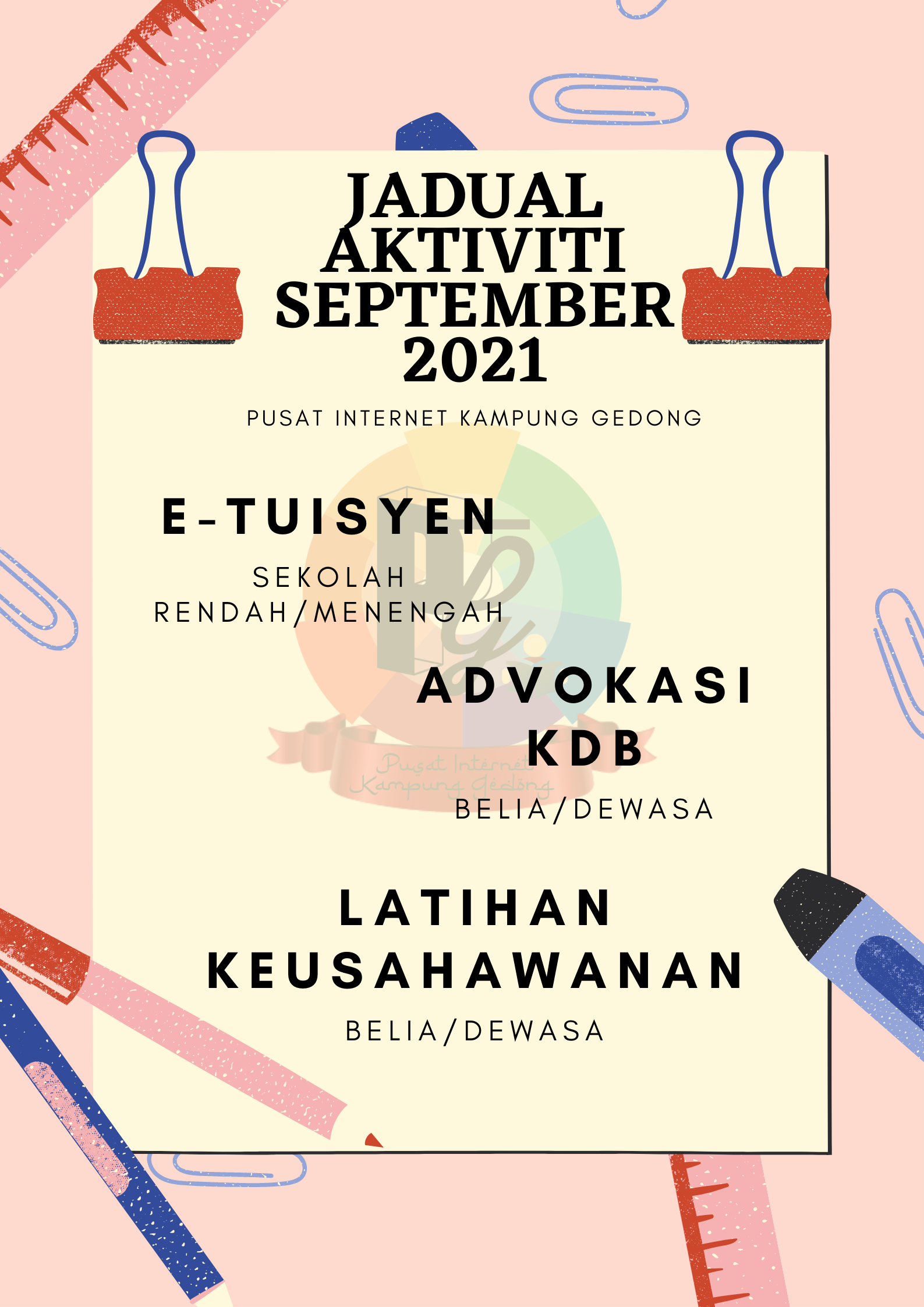 JADUAL AKTIVITI SEPTEMBER 2021